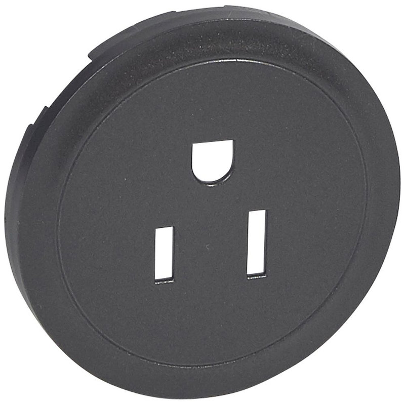 Legrand 067967 - Enjoliveur Céliane pour prise de courant 2P+T standard US - graphite