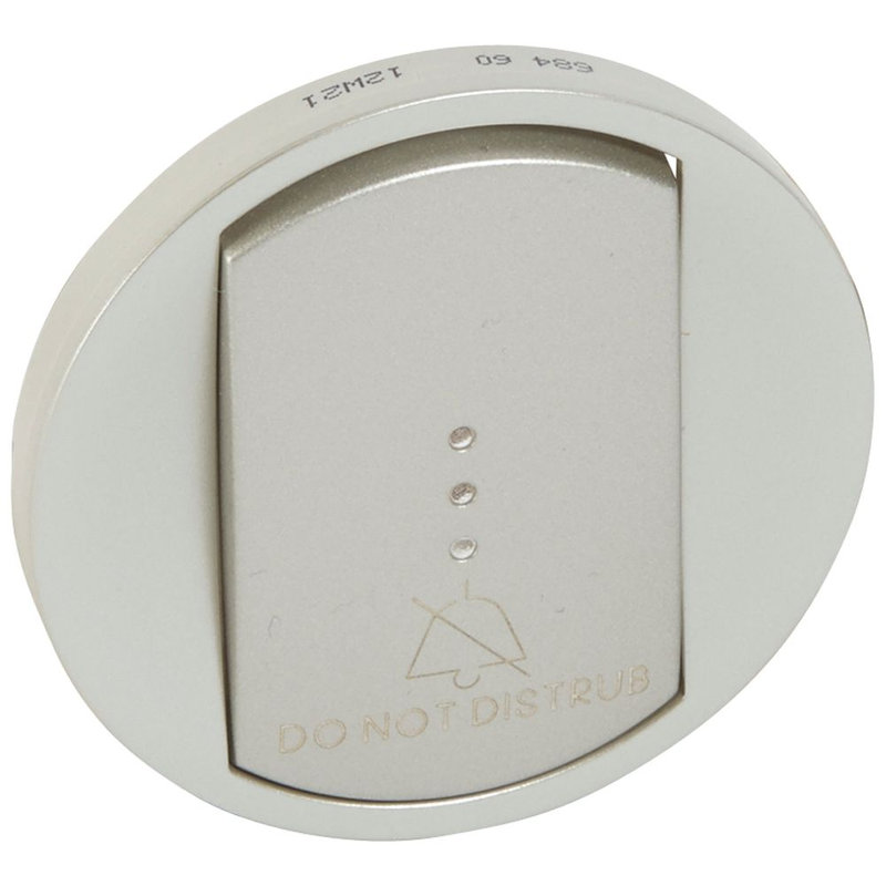 Legrand 068460 - Enjoliveur Céliane interrupteur/va-et-vient + symbole Ne pas déranger - titane