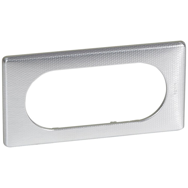 Legrand 068725 - Plaque Céliane Métal 4 à 5 modules - finition Alu Snake