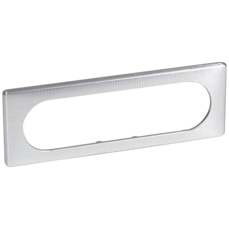 Legrand 068726 - Plaque Céliane Métal 6 à 8 modules - finition Alu Snake
