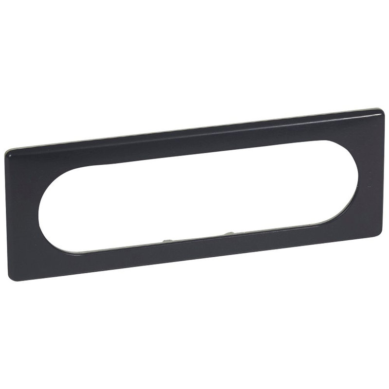 Legrand 068986 - Plaque Céliane Métal 6 à 8 modules - finition Carbone