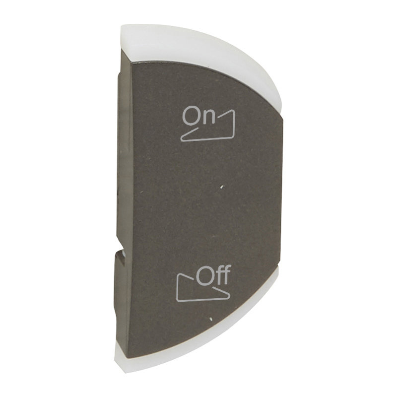 Legrand 064852 - Enjoliveur simple Céliane éclairage et diffusion sonore montage droite -graphite