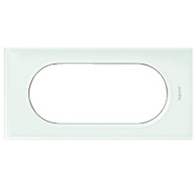 Legrand 069315 - Plaque Céliane Matières 4 à 5 modules - finition Verre Kaolin