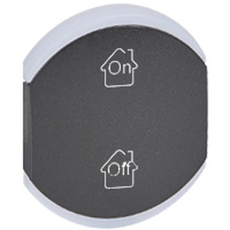Legrand 064858 - Enjoliveur double Céliane marquages GEN , ON et OFF - graphite