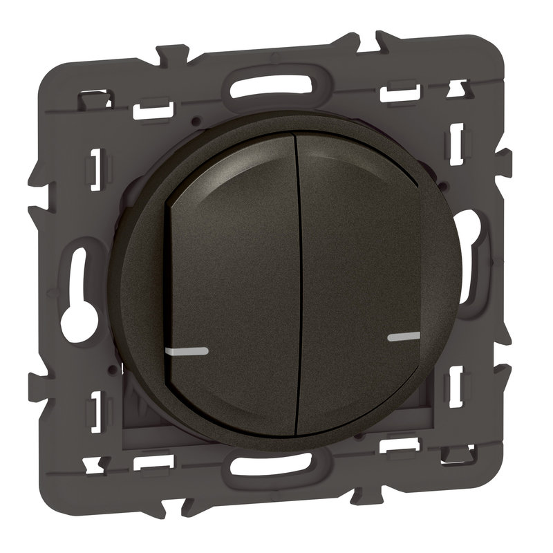 Legrand 064894A - Cde double sans fils éclairage/prise Céliane with Netatmo sans plaque graphite