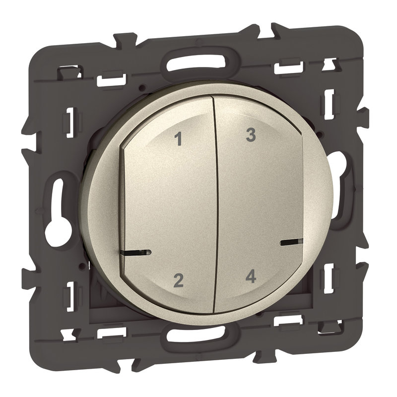 Legrand 067756A - Commande sans fils 4 scénarios Céliane with Netatmo sans plaque titane