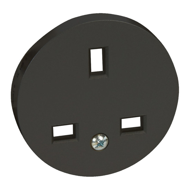 Legrand 067932 - Enjoliveur Céliane prise de courant 2P+T standard BS - graphite
