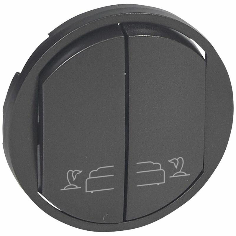 Legrand 067964 - Enjoliveur Céliane pour commande de lampes de chevets pour hôtel - graphite