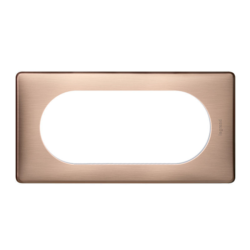 Legrand 069075 - Plaque Céliane Métal 4 à 5 modules - finition Copper