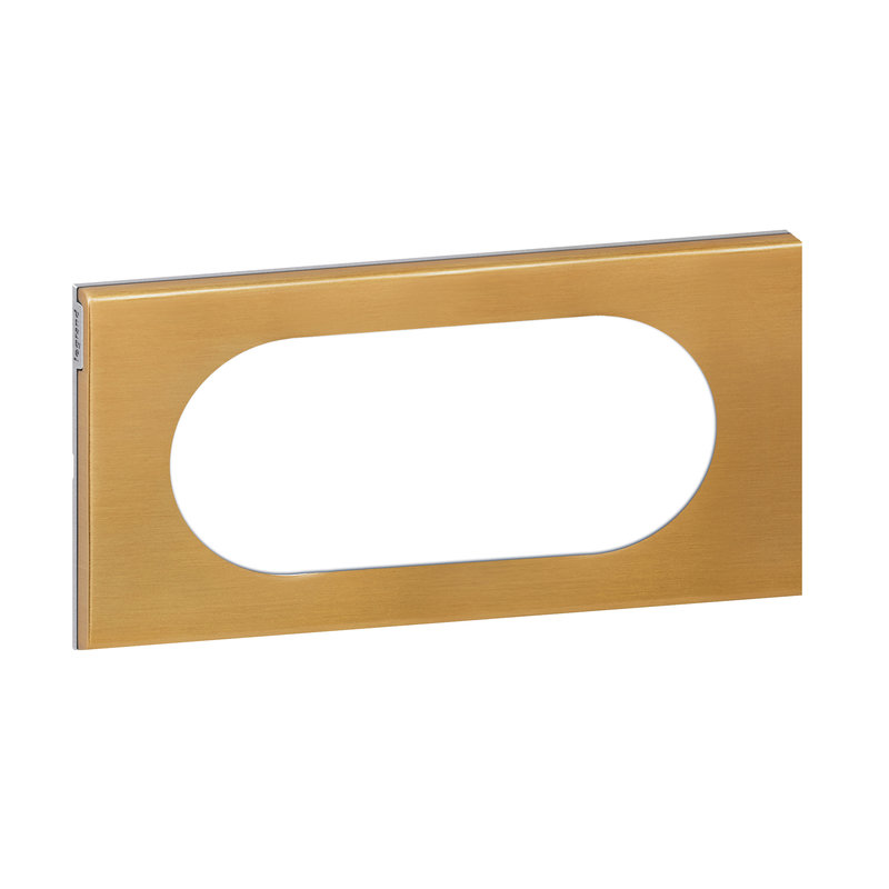 Legrand 069135 - Plaque Céliane Matières 4 à 5 modules - finition Bronze Doré