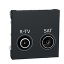 Unica - prise R-TV + SAT - individuel - 2 mod - An NU345454