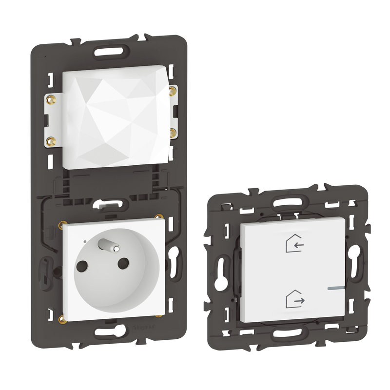 Legrand 077700LA - Pack de démarrage connecté Mosaic with Netatmo sans plaque blanc