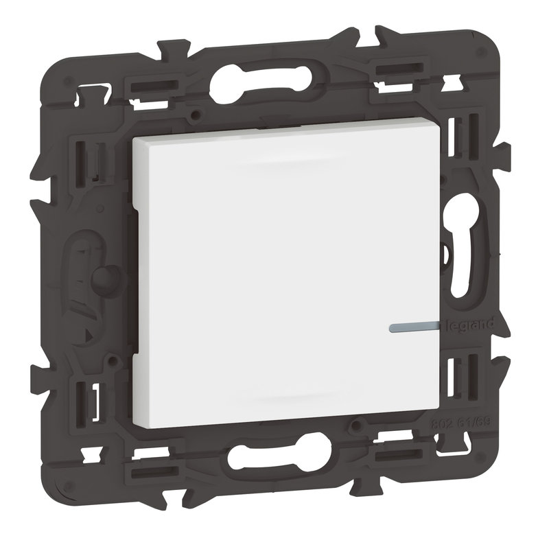 Legrand 077701LA - Interrupteur sans Neutre connecté Mosaic with Netatmo sans plaque blanc