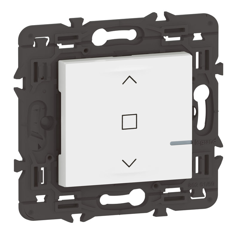 Legrand 077706LA - Interrupteur pour volet roulant connecté Mosaic with Netatmo sans plaque blanc