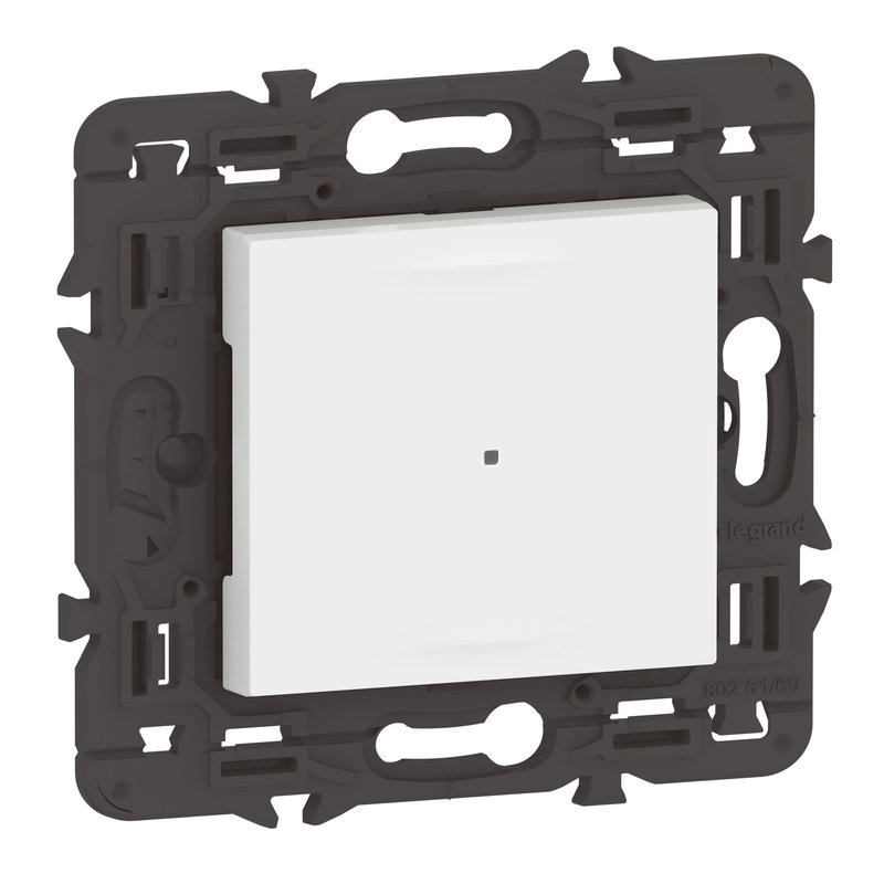 Legrand 077708LA - Interrupteur avec Neutre connecté Mosaic with Netatmo sans plaque blanc