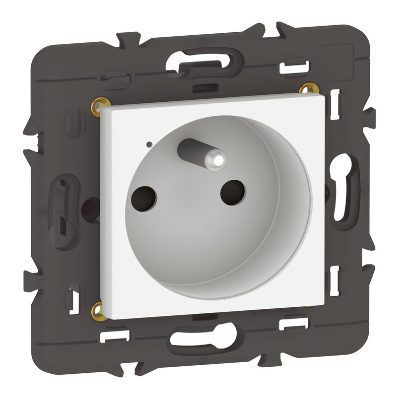 Legrand 077711LA - Prise connectée Mosaic with Netatmo 16A sans plaque blanc