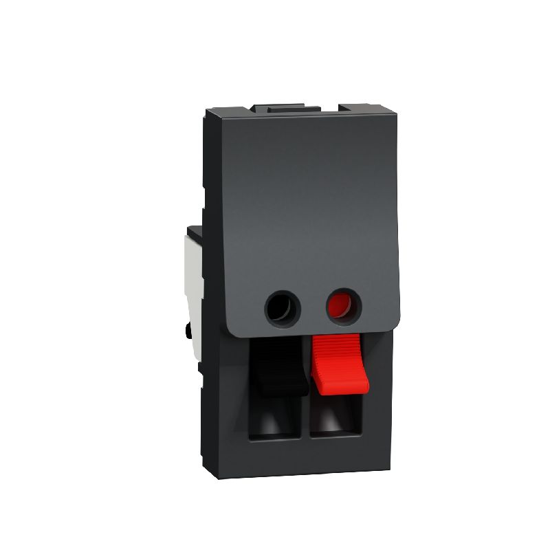 Unica - prise haut-parleur 1 sortie rouge + noir - NU348754