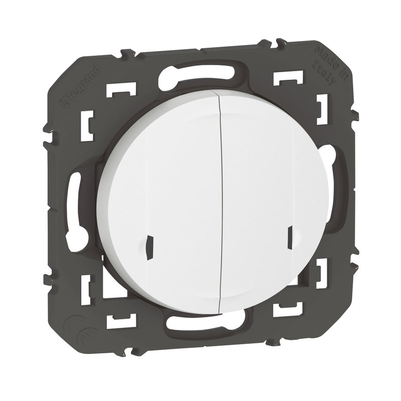 Legrand 600088A - Cde double sans fils pour éclairage/prise dooxie with Netatmo sans plaque blanc