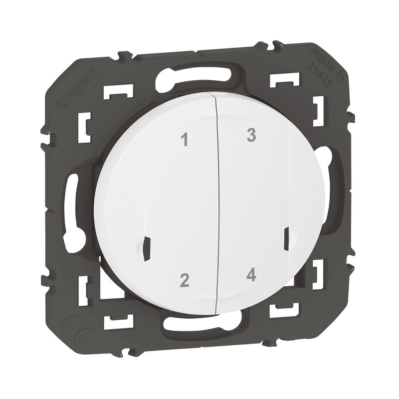 Legrand 600091A - Commande sans fils 4 scénarios dooxie with Netatmo sans plaque blanc