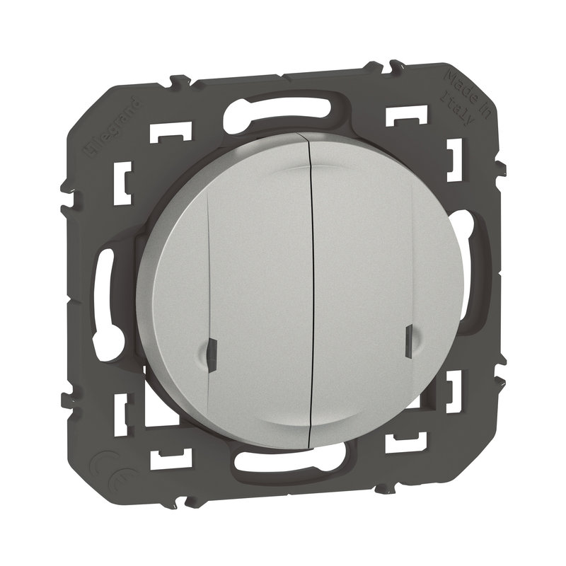 Legrand 600188A - Cde double sans fils pour éclairage/prise dooxie with Netatmo sans plaque alu