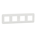 Unica Pro - plaque de finition - Blanc - 4 postes NU400818