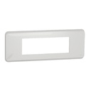 Unica Pro - plaque de finition - Blanc - 6 modules NU411618