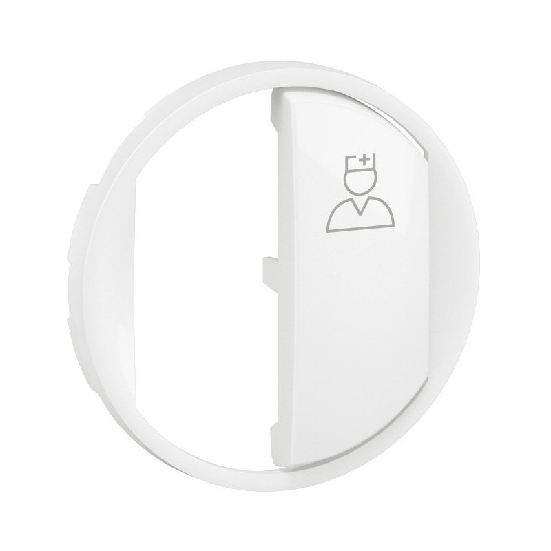 Legrand CB0292 - Enjoliveur poussoir d'appel sanitaire Céliane - Blanc