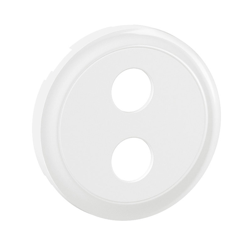 Legrand CB0312 - Enjoliveur prise Banana gold simple Céliane - Blanc