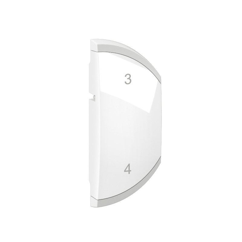 Legrand CB6502 - Enjoliveur Céliane MyHome marquage scénario 3-4 - 1 module droite Blanc