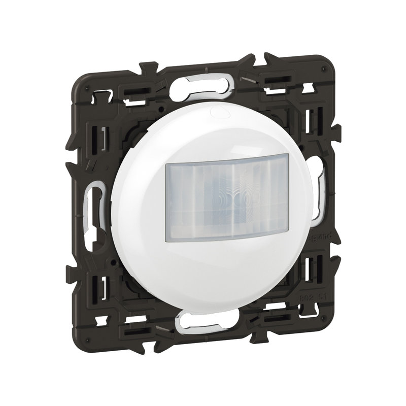 Legrand CC0051 - Détecteur Mural Universel 3 fils sans dérogation 500W LED Céliane Prémonté Blanc
