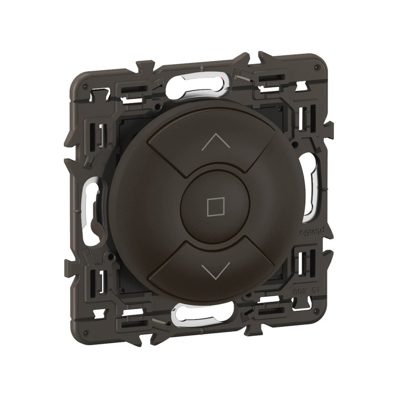 Legrand CE0044 - Poussoir volets roulants Céliane commande boîtier d'automatisme - prémonté Noir