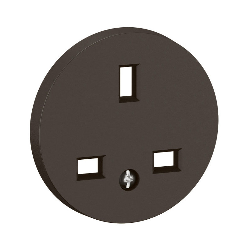 Legrand CN0160 - Enjoliveur prise 2P+T Céliane Standard Britannique - Noir