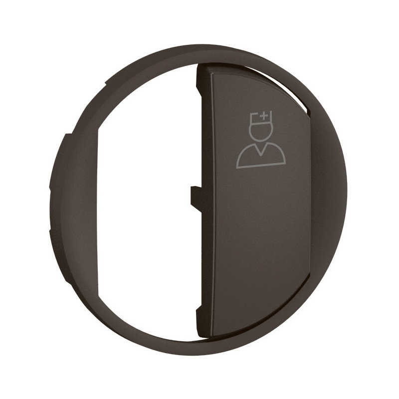 Legrand CN0292 - Enjoliveur poussoir d'appel sanitaire Céliane - Noir