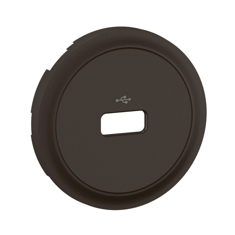 Legrand CN0325 - Enjoliveur prise USB DATA simple Céliane - Noir