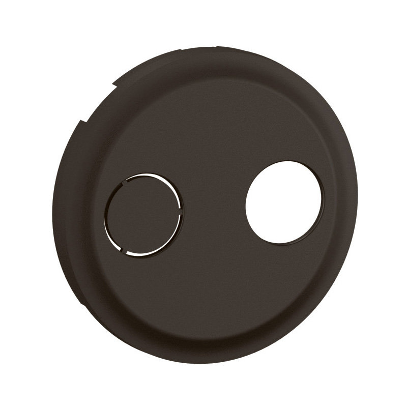 Legrand CN0399 - Enjoliveur prise réseau câblé AFORM - double F à visser Céliane - Noir