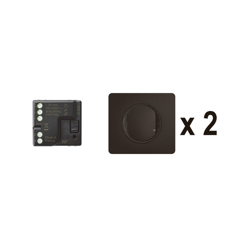 Legrand CN0405 - Prêt-à-Poser Céliane créer un va-et-vient, micromodule+2cdes ss fils - Noir
