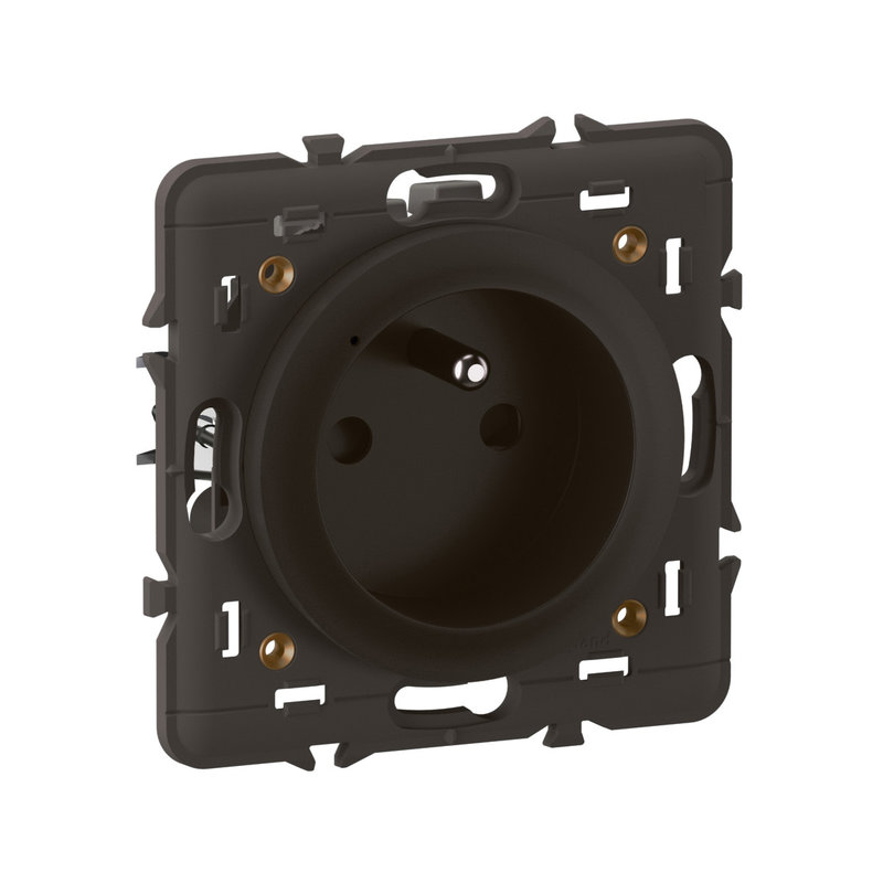 Legrand CN0460 - Prise 2P+T 16A Céliane with Netatmo - connexion à bornes automatiques - Noir