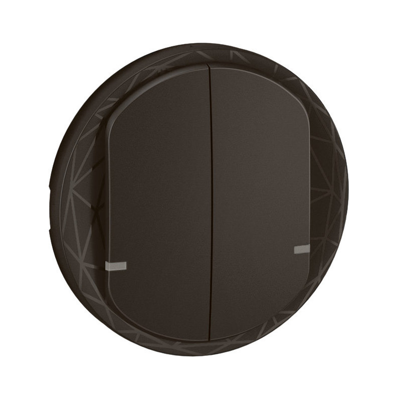 Legrand CN1415 - Enjoliveur interrupteur double Céliane with Netatmo - Noir