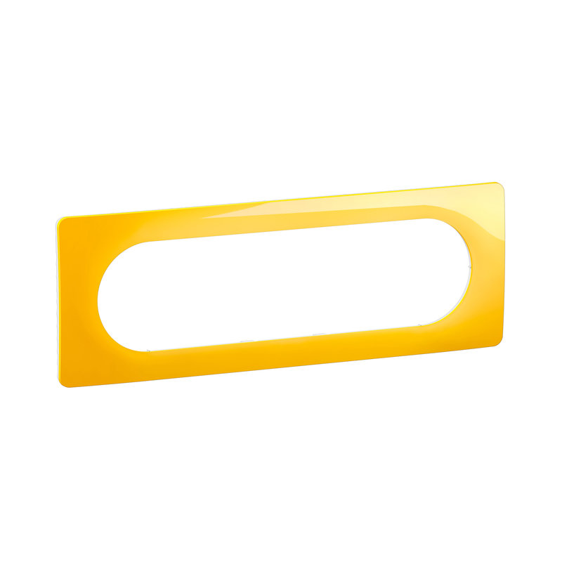 Legrand CP0411 - Plaque de finition Céliane 6 à 8 modules - Jaune Safran