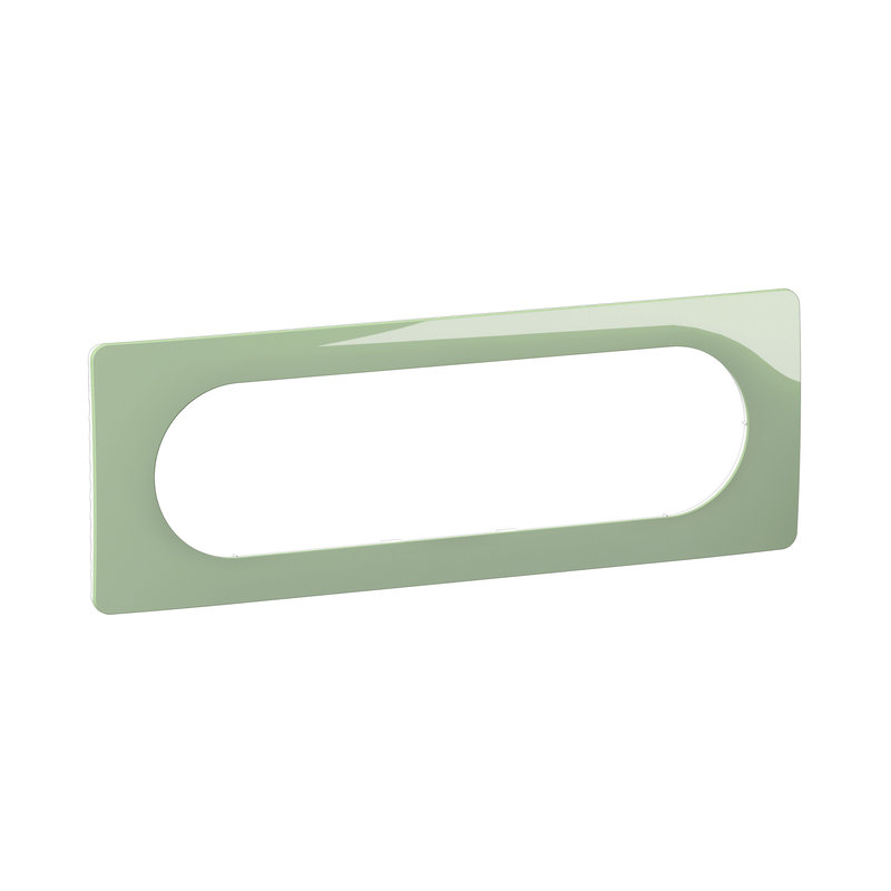 Legrand CP0511 - Plaque de finition Céliane 6 à 8 modules - Vert Céladon