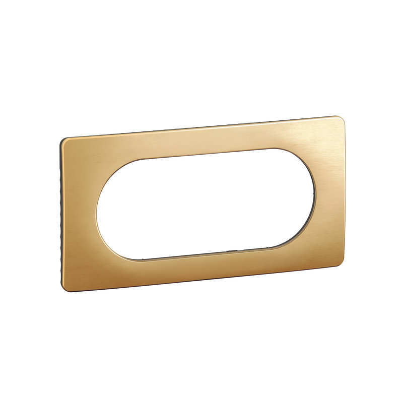 Legrand CP1208 - Plaque de finition Céliane 4 à 5 modules - Laiton Satiné