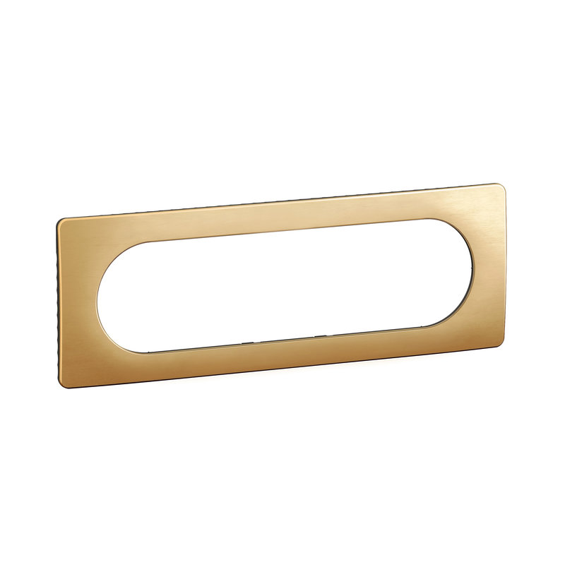 Legrand CP1211 - Plaque de finition Céliane 6 à 8 modules - Laiton Satiné