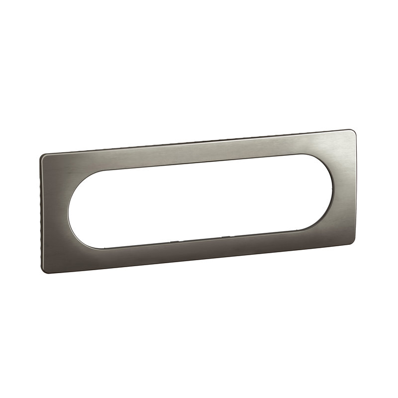 Legrand CP1811 - Plaque de finition Céliane 6 à 8 modules - Acier Satiné