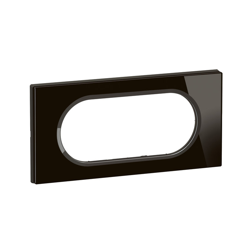 Legrand CP1908 - Plaque de finition Céliane 4 à 5 modules - Verre Onyx Noir