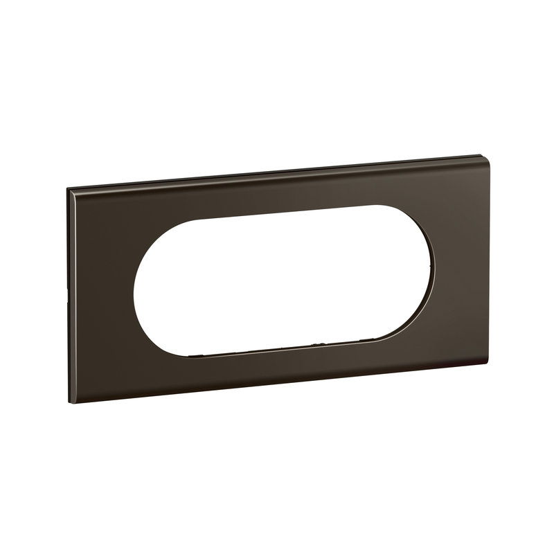 Legrand CP2208 - Plaque de finition Céliane 4 à 5 modules - Nickel Sombre Satiné