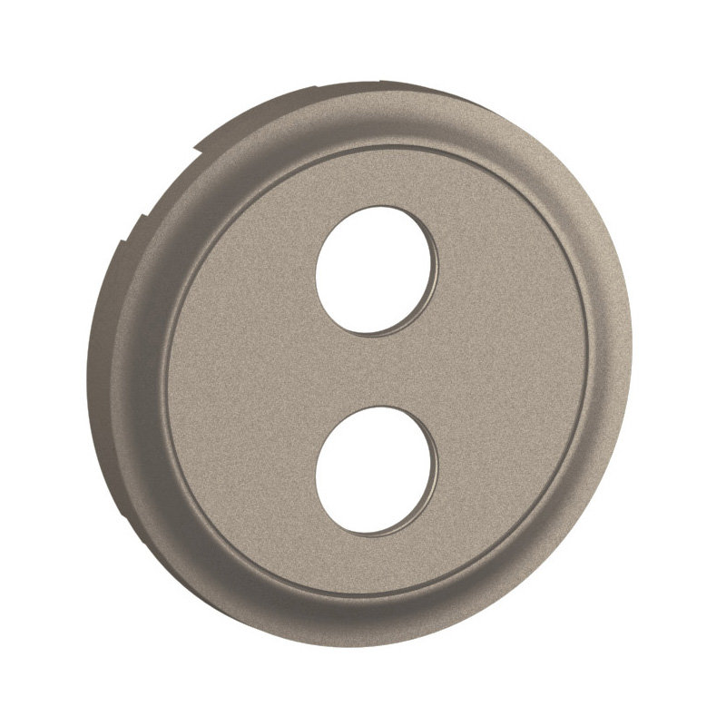Legrand CT0312 - Enjoliveur prise Banana gold simple Céliane - Titanium