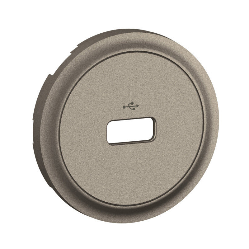 Legrand CT0325 - Enjoliveur prise USB DATA simple Céliane - Titanium