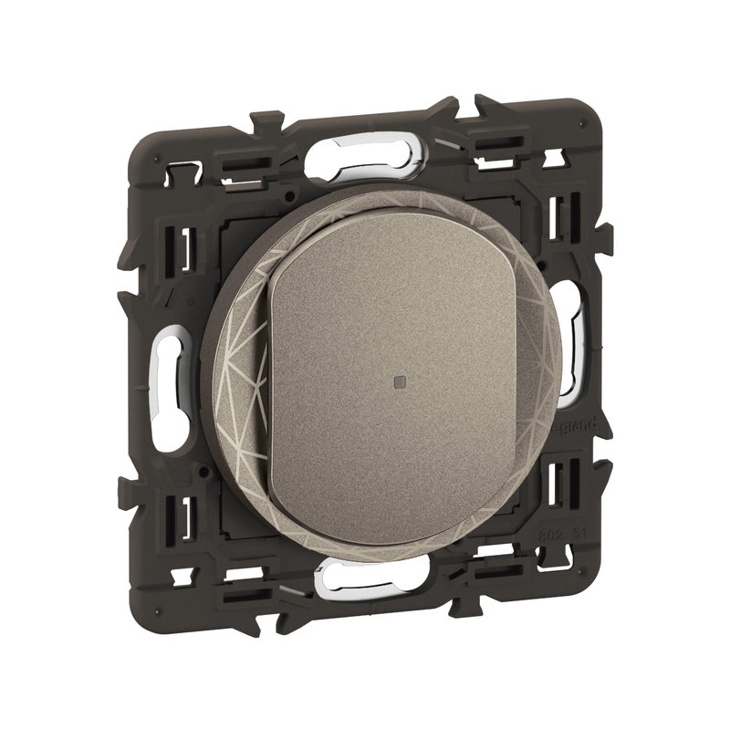 Legrand CT0409 - Interrupteur filaire Céliane with Netatmo avec Neutre, avec variation - Titanium