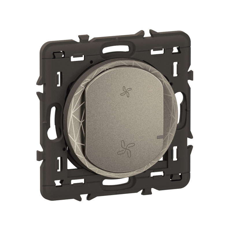 Legrand CT0411 - Commande sans fils VMC 2 vitesses Céliane with Netatmo - Titanium