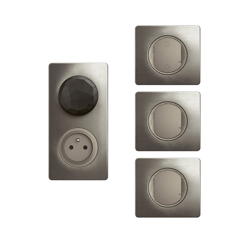 Legrand CT0445 - Pack de démarrage Céliane with Netatmo 4 produits connectés - Titanium